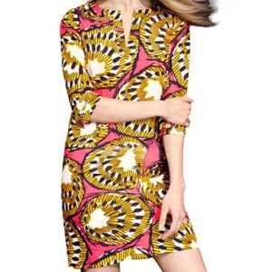 J Crew Womens Ratti Electric Kiwi Tunic Cotton V-neck Size 2